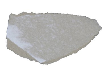 beyaz arkaplanda izole edilmiş beyaz kağıt yırtığı 