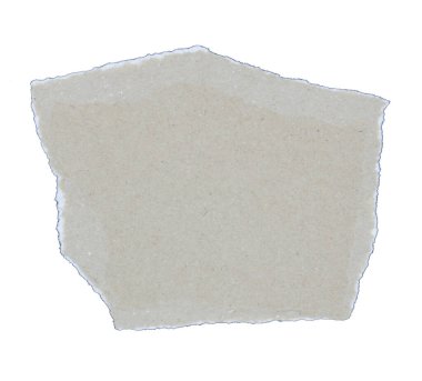 beyaz arkaplanda izole edilmiş beyaz kağıt yırtığı 