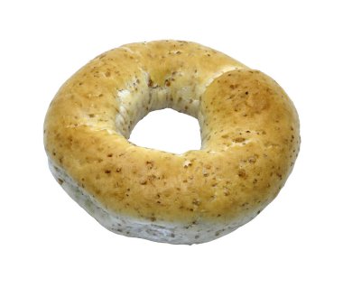 Karışık tahıllı çörekler beyaz arkaplanda izole edilmiş.