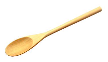 Saydam arkaplan png dosyasındaki tahta kaşık