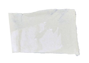 Beyaz arkaplanda yırtılmış beyaz kağıt
