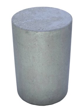 Beyaz arkaplanda izole edilmiş kozmetik veya cilt bakım ürünlerini göstermek için somut şablon podyum temeli