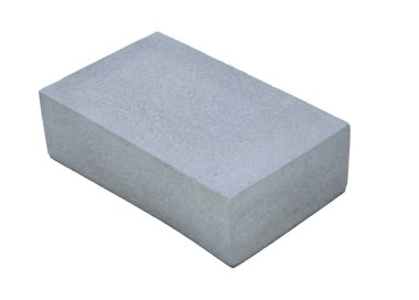 Beyaz arkaplanda izole edilmiş kozmetik veya cilt bakım ürünlerini göstermek için somut şablon podyum temeli