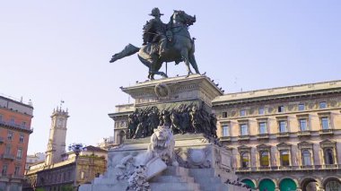 Statua di Vittorio Emanuele II, Milan, İtalya