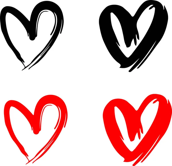 Ikona Srdce Izolované Bílém Pozadí — Stockový vektor