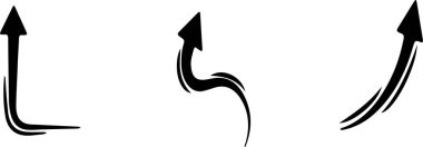 ok simgesi beyaz arkaplanda izole edildi