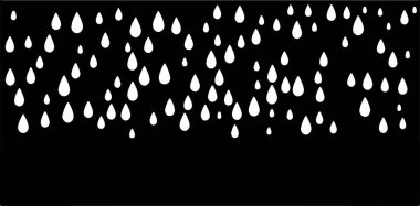 Su damlası çizimi arkaplanda izole edildi