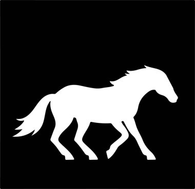 horse icon isolated on white background clipart