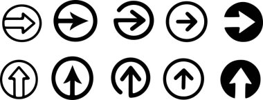 çember ok simgesi beyaz arkaplanda izole edildi