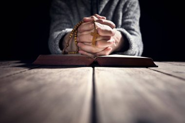 eller dua kutsal İncil inanç, spirtuality ve din kilise kavram üzerinde katlanmış.