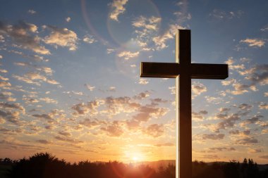 Günbatımında çarmıh, İsa 'nın çarmıha gerilmesi.