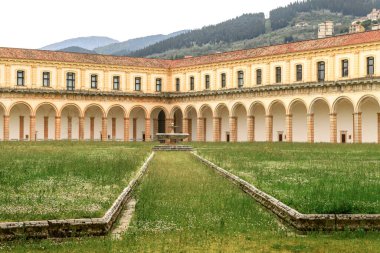 The Certosa di Padula well known as Padula Charterhouse is a monastery in the province of Salerno in Campania, Italy. clipart