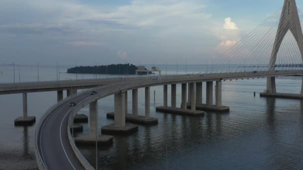 Güneydoğu Asya Nın Uzun Köprüsünün Insansız Hava Aracı Görüntüsü Sultan — Stok video