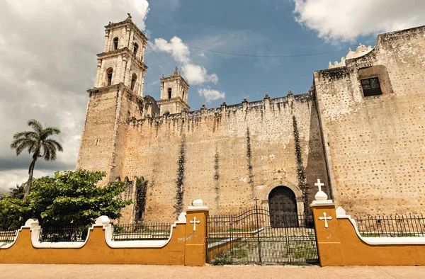 stock image San Servacio Church outside view, Valladolid, Yucatan, Mexico