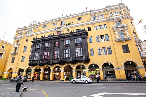 Palacio Municipal Lima Plaza Armas Perú — Foto de Stock