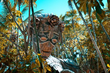 Ven a la Luz heykeli Tulum, Meksika sahilinde