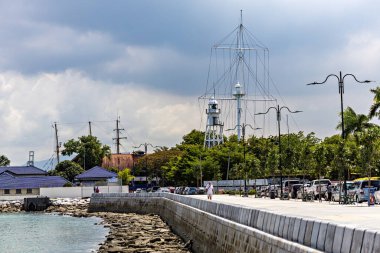 Penang Liman Sahili (Fort Cornwallis Deniz Feneri), Penang, Malezya