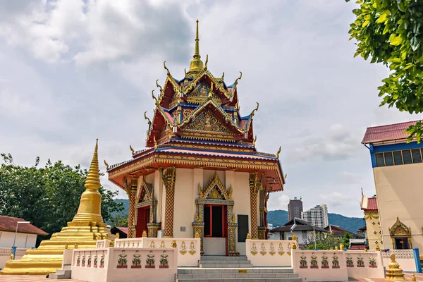 Détails Temple Bouddhiste Thaïlandais Chaiya Mangalaram George Town Penang Malaisie — Photo