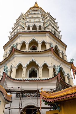 Kek Lok Si tapınağındaki Budist Pagoda, George Town, Penang, Malezya