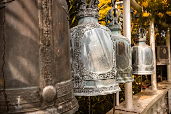 Храм Буддийских Колоколов Ват Сакете Храм Золотой Горы Бангкоке Таиланд — стоковое фото