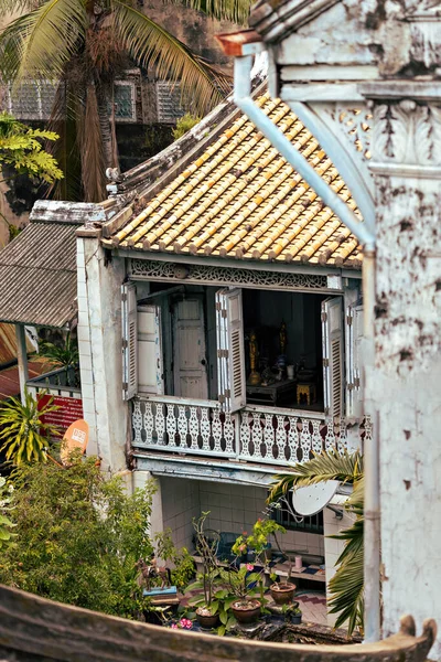 Bangkok Vista Aérea Casas Residenciales Antiguas Bangkok — Foto de Stock