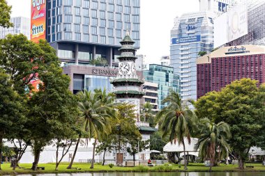 Kek Lok Si tapınağındaki Budist Pagoda, George Town, Penang, Malezya