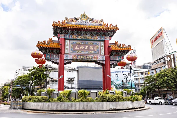 stock image China gate in Chinatown in Bangkok, Thailand