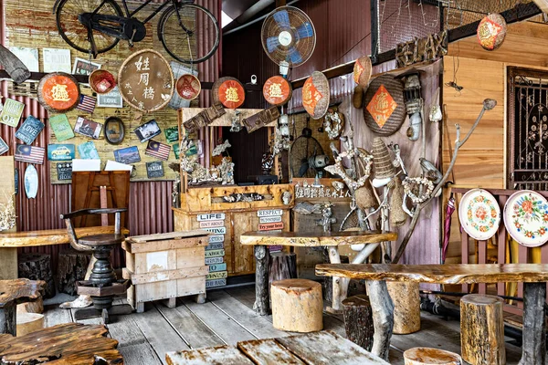 Histórico Chew Jetty Café Tradicional Patrimônio Mundial Unesco George Town — Fotografia de Stock