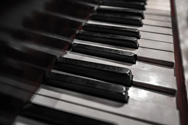 Клавіша Піаніно Крупним Планом — стокове фото