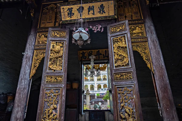 Histórico Interior Mansión Peranakan Templo Chino Georgetown Penang —  Fotos de Stock