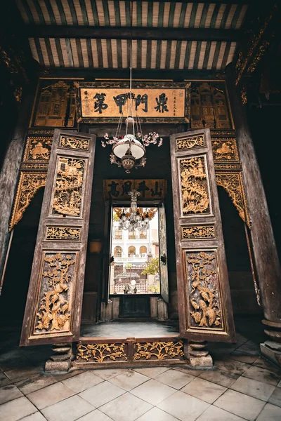 Histórico Interior Mansión Peranakan Templo Chino Georgetown Penang —  Fotos de Stock