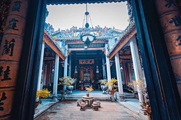 Histórico Interior Mansión Peranakan Templo Chino Georgetown Penang — Foto de Stock