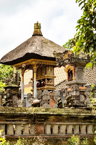 Traditionelles Tempeldach Bali Indonesien — Stockfoto