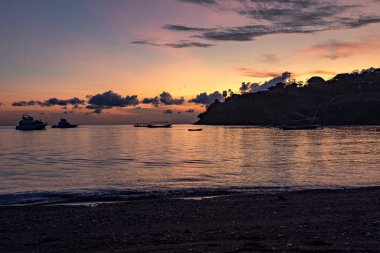 Amed Sahili, Bali, Endonezya 'da güzel bir gün doğumu