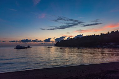 Amed Sahili, Bali, Endonezya 'da güzel bir gün doğumu