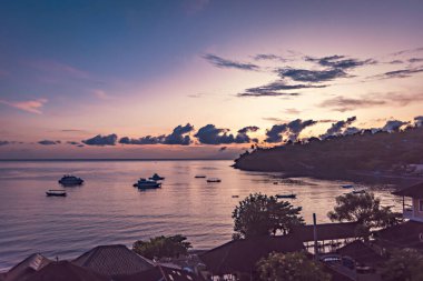 Amed Sahili, Bali, Endonezya 'da güzel bir gün doğumu