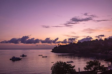 Amed Sahili, Bali, Endonezya 'da güzel bir gün doğumu