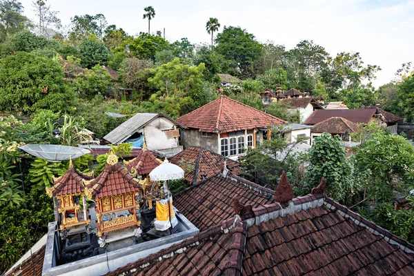 Techo Del Templo Tradicional Bali Indonesia — Foto de Stock