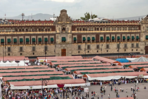 墨西哥城的Zcalo中心广场 墨西哥市中心的市场 — 图库照片