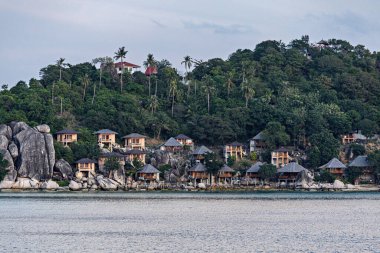 Koh Tao, Tayland 'daki tropikal villalar.