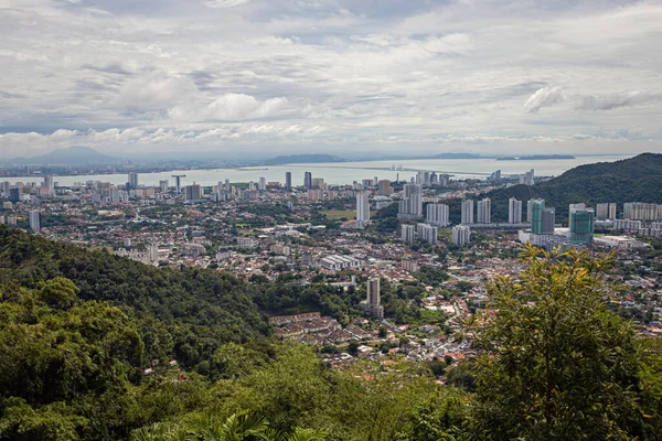 Penang Malezya Daki Georgetown Hava Manzarası — Stok fotoğraf