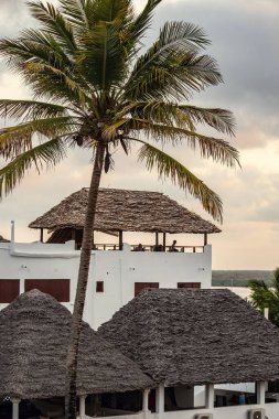 Shela town in Lamu island, old white houses in Lamu, Kenya