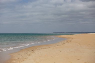 Beautiful sandy beach at Lamu island, Kenya