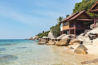 Tropical beach villa by the sea at Koh Tao, Samui, Thailand