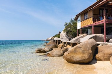 Tropical beach villa by the sea at Koh Tao, Samui, Thailand