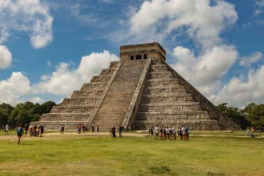 Pyramid Chichenitza ruins ancient pre-colombian city in Yucatan, Mexico