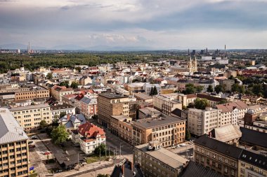 Aerial view from Ostrava Town Hall in Czechia