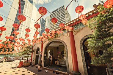 Chinese temple in Kuala Lumpur China town, Malaysia