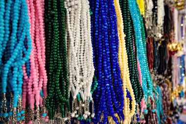 Traditional muslim beads on the market Ankara