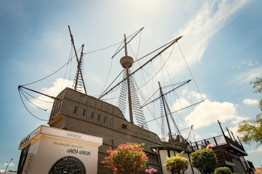 Maritime Museum (Flor De La Mar) in Melaka old town Malaysia clipart